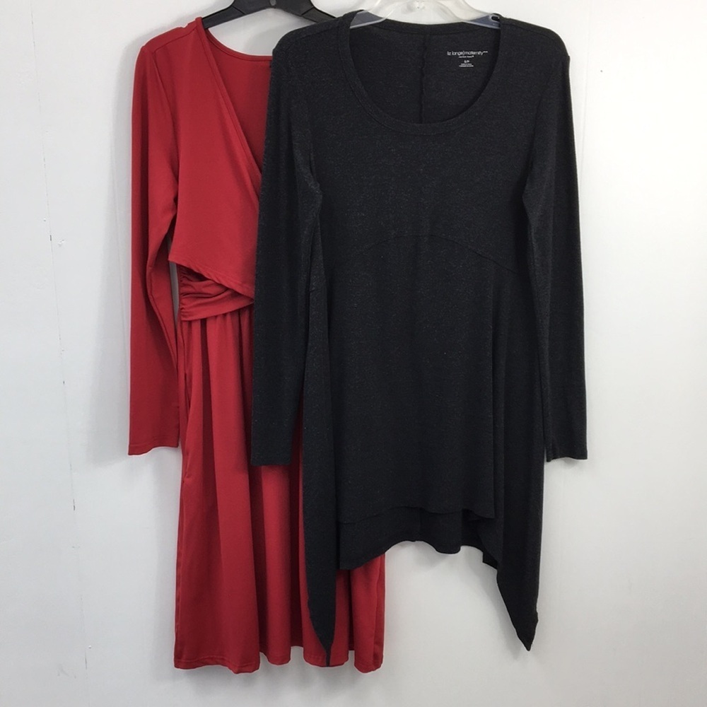 Liz Lange Maternity Midi/Mini Dress Bundle Size S GREAT Condition